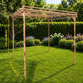 Pergola Bambou Naturel 170 x 170 cm — Support Plantes Grimpantes - photo 3