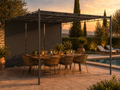 Belvédère de Jardin 4x3 m avec Rideau Latéral — Toit Ouvrant Acier - photo 2