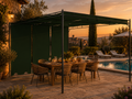 Belvédère de Jardin 4x3 m avec Rideau Latéral — Toit Ouvrant Acier - photo 3