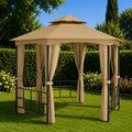 Gazebo de Jardin Acier avec Parois — Belvédère Fermé, Intimité - photo 3
