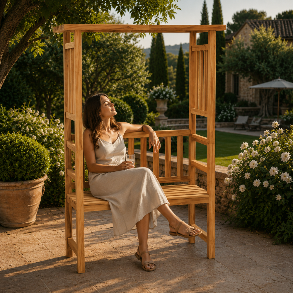 Le coin lecture le plus élégant du jardin.