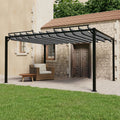 Tonnelle toit a persiennes aluminium reglable
