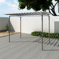 Voûte de jardin décorative acier anthracite
