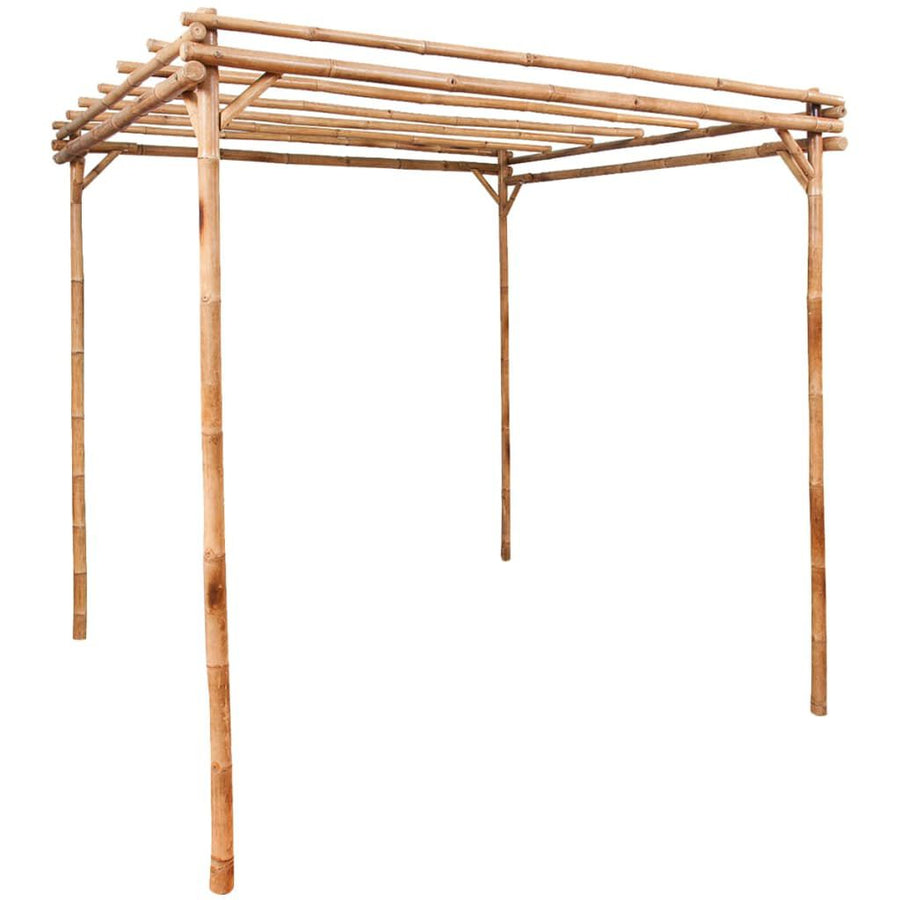 Pergola Bambou Naturel 170 x 170 cm — Support Plantes Grimpantes