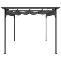 Pergola acier anthracite 3x3 - detail toit