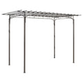 Voûte de jardin décorative acier anthracite