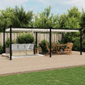 Tonnelle de jardin - detail cadre aluminium