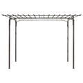 Voûte de jardin décorative acier anthracite
