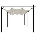 Pergola creme - detail toit retractable