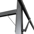 Pergola aluminium creme - vue laterale