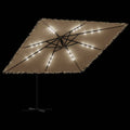 Parasol de Jardin LED Toit Paille 290 cm — Mât Acier - photo 4