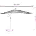 Parasol de Jardin LED Toit Paille 290 cm — Mât Acier - photo 8