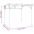 Pergola Acier 3x3 m Toit Rétractable 180 g/m² — Anti-UV & Pluie - photo 4