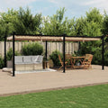 Tonnelle de Jardin Aluminium 3x6 m Toit Rétractable — 18 m² Anti-UV - photo 2