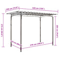 Arche de Jardin Acier pour Rosiers — Voûte Treillage 190x320 cm - photo 2
